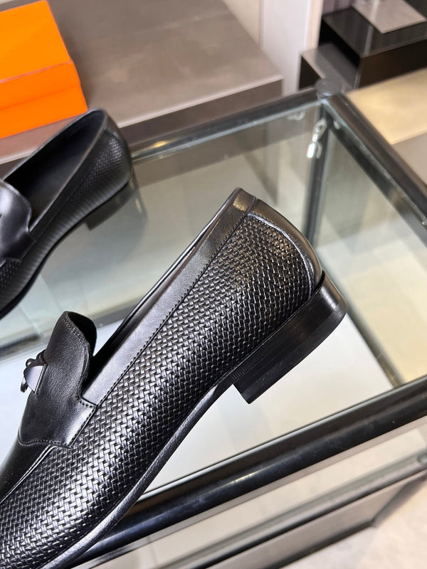 HM Men's Loafer Black Cowhide 555507