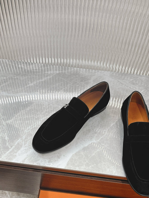 HM Men's Loafer Black Suede 524034