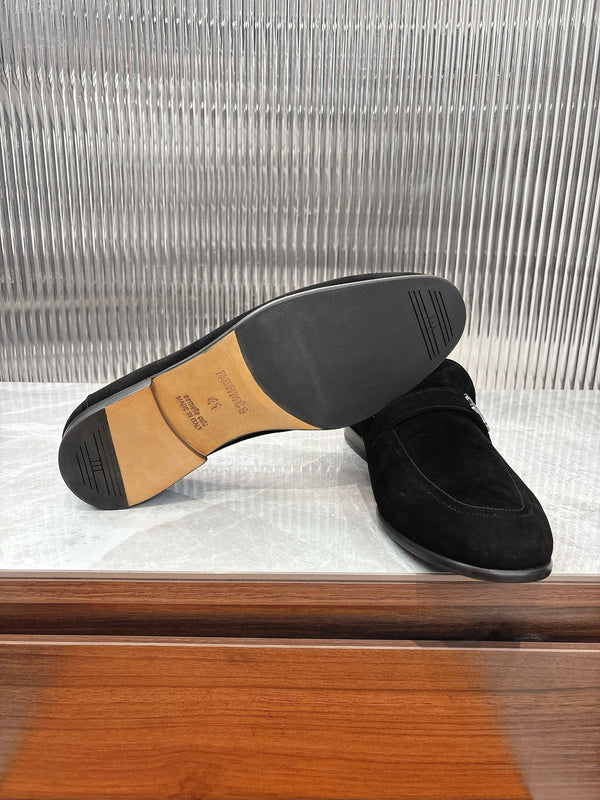 HM Men's Loafer Black Suede 524034
