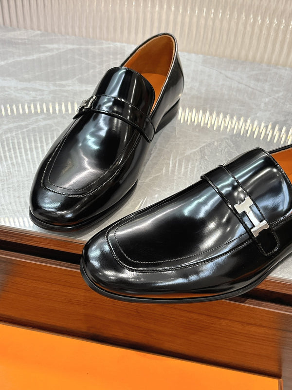 HM Men's Loafer Black Patent Leather 524036