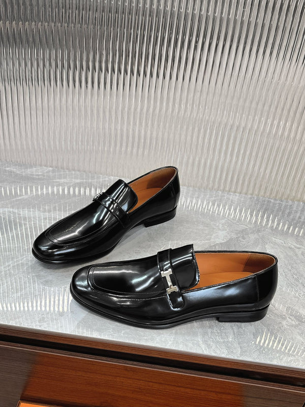HM Men's Loafer Black Patent Leather 524036