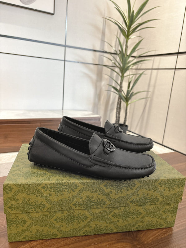 GG Men's Loafer Black Cowhide 547771