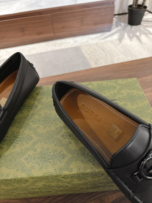 GG Men's Loafer Black Cowhide 547771