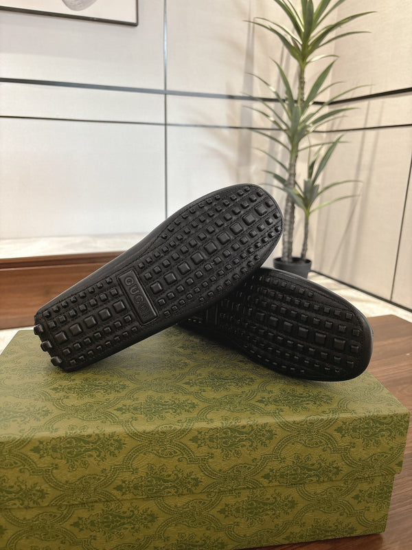 GG Men's Loafer Black Cowhide 547771