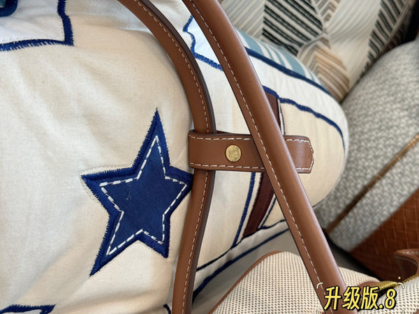 TOP - HANDLE 35 BAG IN BEIGE CANVAS