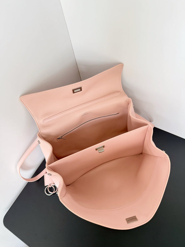 Balenciaga Rodeo 35 Oversized Bag Pastel Pink Lambskin