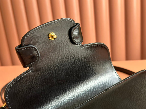 Gucci Horsebit Bag Black Leather 239811