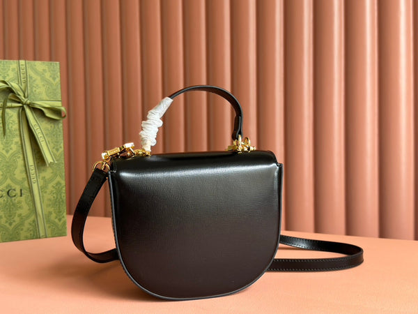 Gucci Horsebit Bag Black Leather 239811