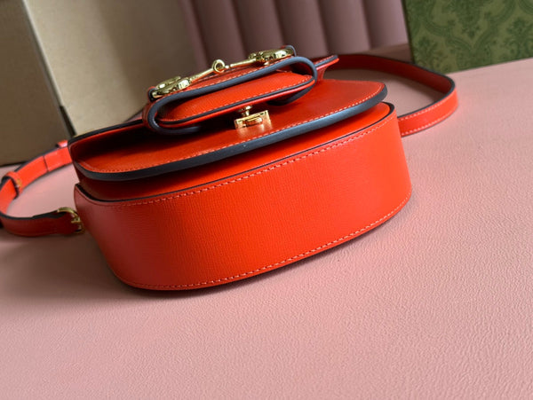 Gucci Horsebit Bag Red Leather 239808
