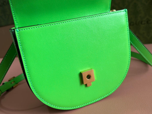 Gucci Horsebit Bag Green Leather 239807
