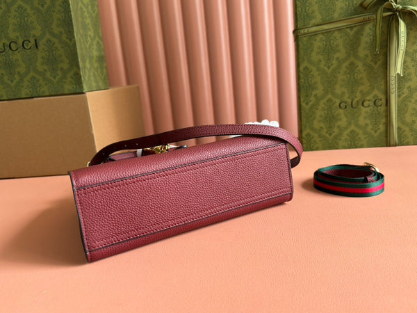 Gucci Jackie Tote Bag Rosso Ancora Red Leather 248601