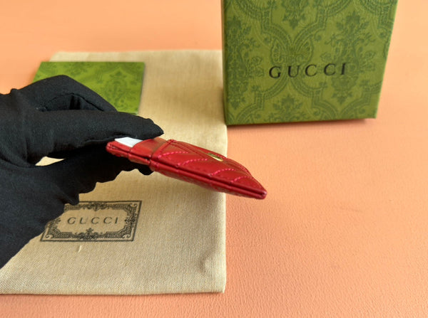 PORTA CARTE MARMONT TRAPUNTATO 10 IN PELLE DI VITELLO ROSSA