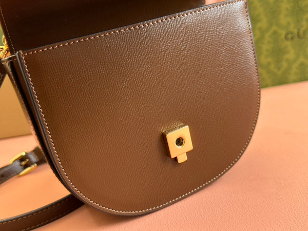 Gucci Horsebit Bag Brown Leather 239817