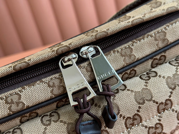 BORSA A MARTELLO 34 IN TELA MONOGRAM BEIGE