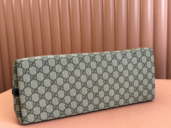 Gucci Ophidia 36cm Bag Ebony Black Canvas 248557