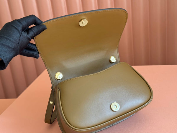 Gucci Blondie Handbag Camel Brown Suede And Calfskin 272175