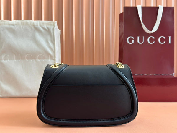 Gucci Blondie Small Shoulder Bag 26 Black Calfskin 272179