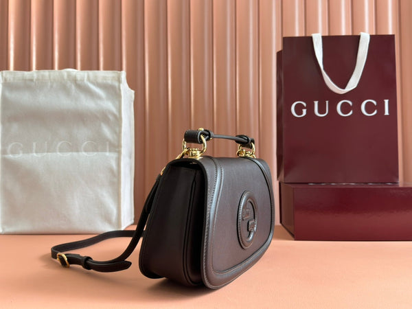 Gucci Blondie 32 Bag Dark Brown Leather 239909