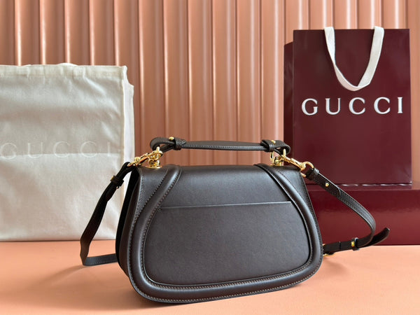 Gucci Blondie 32 Bag Dark Brown Leather 239909