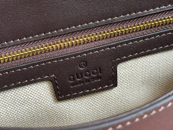 Gucci Blondie 32 Bag Dark Brown Leather 239909