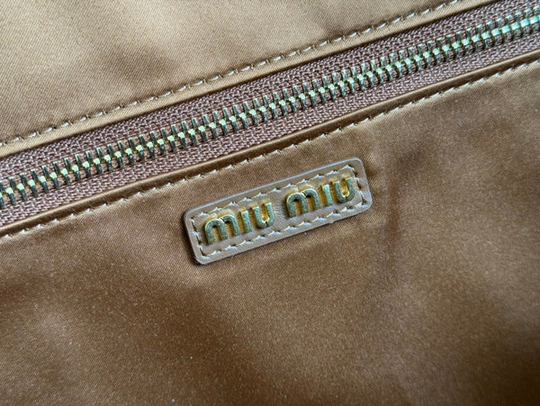 BEAU TOP HANDLE BAG 34 IN TAWNY BROWN SMOOTH CALFSKIN