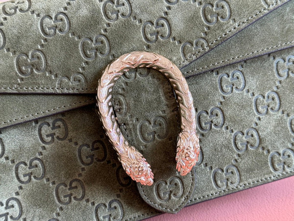 Gucci Dionysus Bag Green Suede Leather 244472