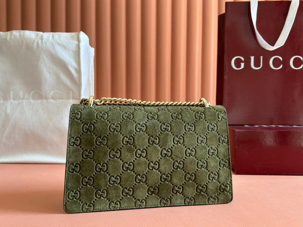 Gucci Dionysus Bag Green Suede Leather 244472