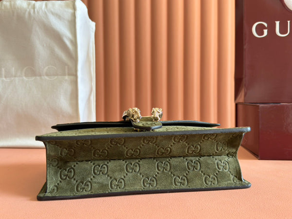 Gucci Dionysus Bag Green Suede Leather 244472