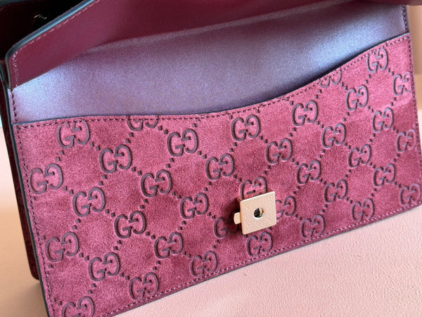 Gucci Dionysus Bag Rosso Ancora Red Suede Leather 244473