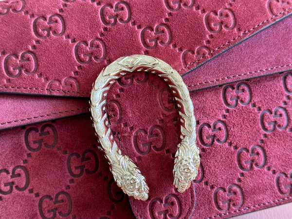 Gucci Dionysus Bag Rosso Ancora Red Suede Leather 244473