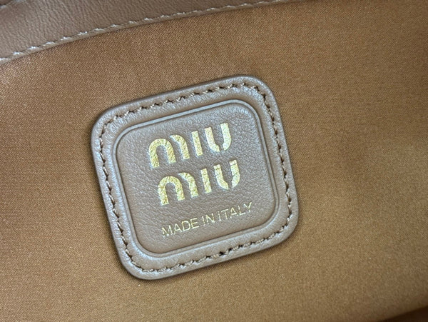 BORSA A MANO JOIE 32 IN PELLE DI AGNELLO LUCIDA MARRONE