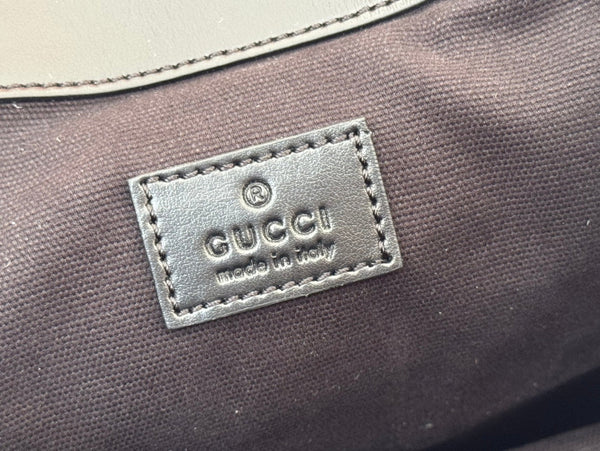 Zaino Gucci in pelle nera e grigia 248429
