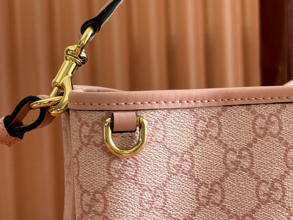 Gucci Ophidia 20.5cm Bag Pink Canvas 244353