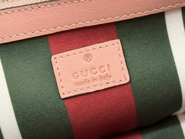 Gucci Ophidia 31cm Bag Pink Canvas 244357