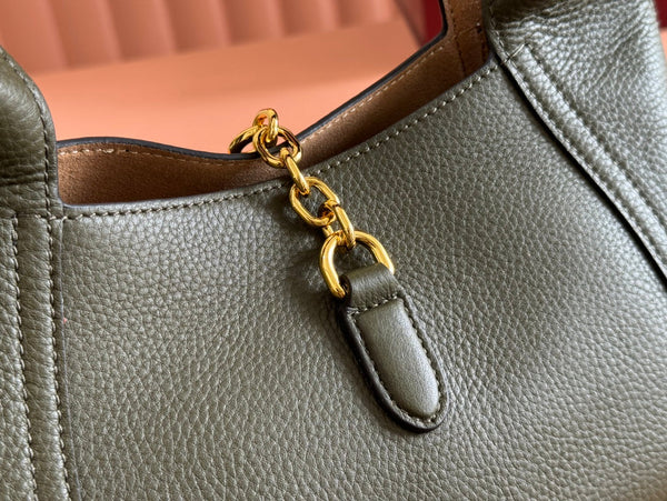 Sac bandoulière Gucci Softbit en cuir de veau vert