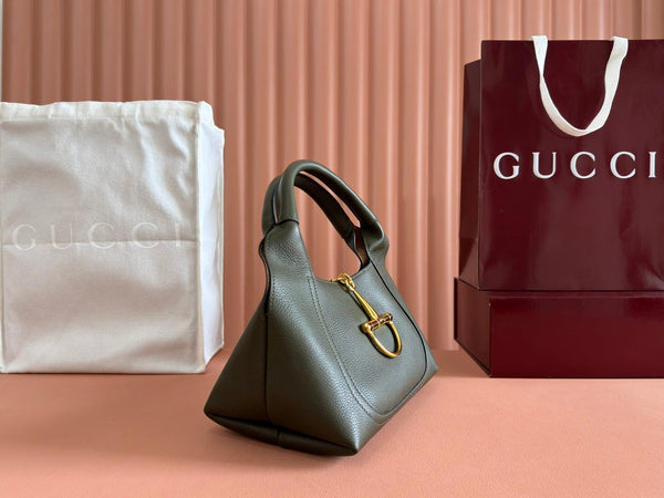 Sac bandoulière Gucci Softbit en cuir de veau vert