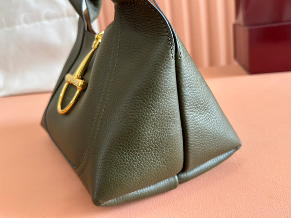 Sac bandoulière Gucci Softbit en cuir de veau vert