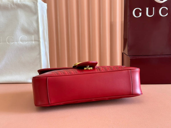Gucci GG Marmont 31 Bag Red Calfskin 248222