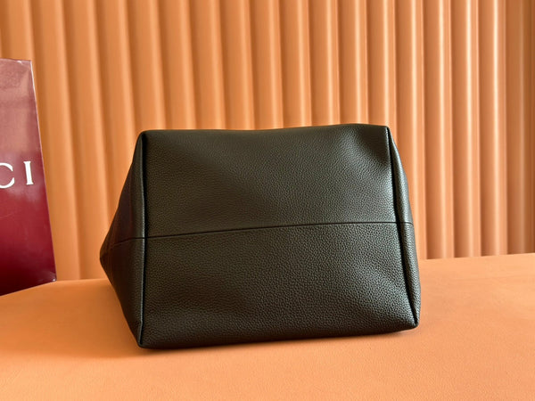 Gucci Totissima 30cm Tote Bag Black Calfskin 248124