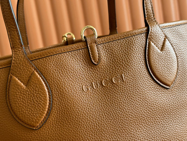 Gucci Totissima 30cm Tote Bag Brown Calfskin 248126