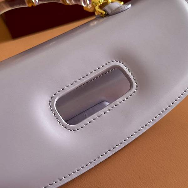 Gucci Bamboo Diva Bag Lilac Leather 251026