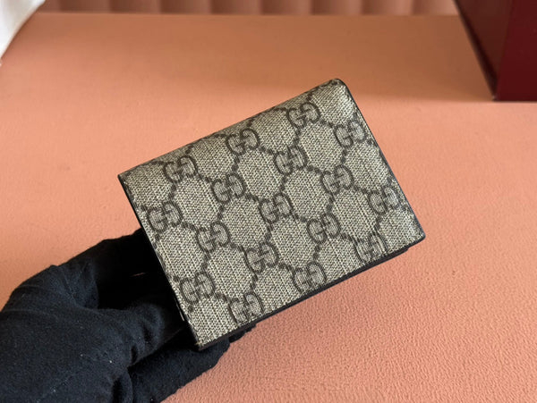 Gucci Marmont Wallet Ebony mix Black Canvas Leather 250957