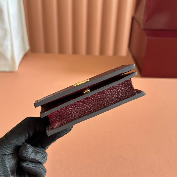 Gucci Marmont Wallet Ebony mix Rosso Ancora Red Canvas Leather 255306