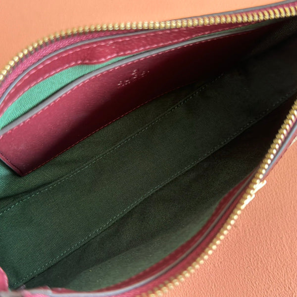 Gucci Ophidia 26cm Bag Ebony Red Canvas 255297