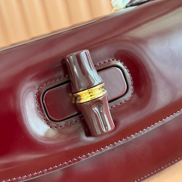 Gucci Bamboo Diva Bag Rosso Ancora Red Leather 255008