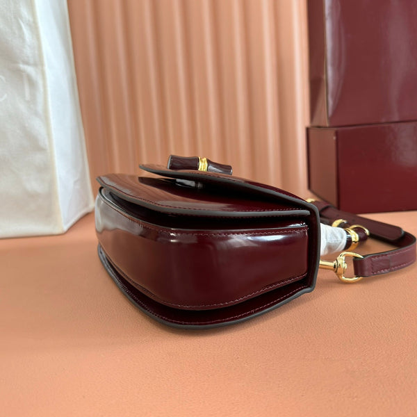 Gucci Bamboo Diva Bag Rosso Ancora Red Leather 255008