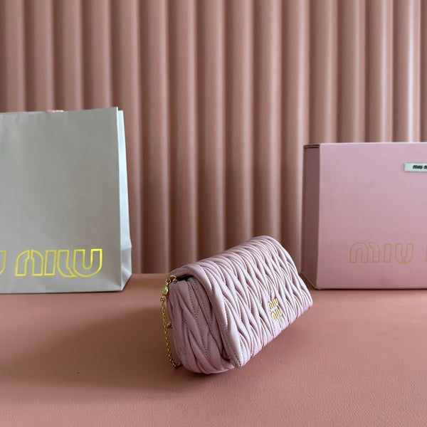 Matelassé Mini-Bag 18cm Light Pink Lambskin