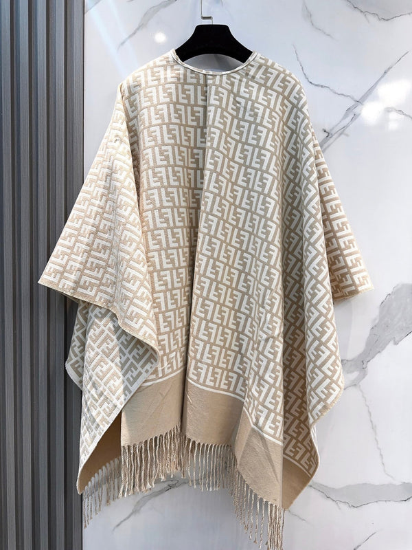 FF Limited 140CM Scarf Beige Cashmere 104161
