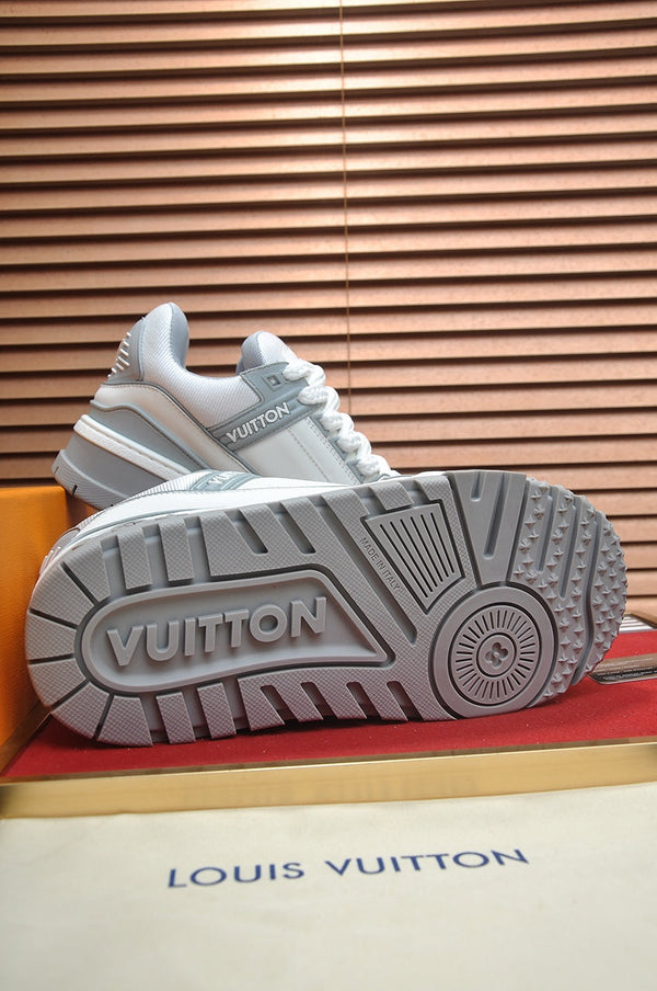 LV TRAINER MAXI SNEAKER GREY CALFSKIN