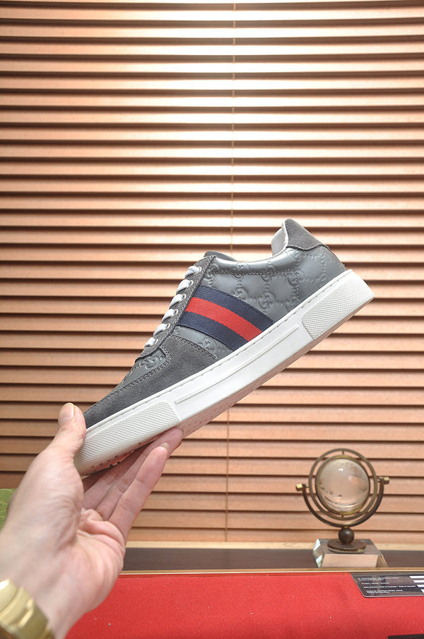 GG Men's ACE Sneaker Grey Suede Sheepskin 526171